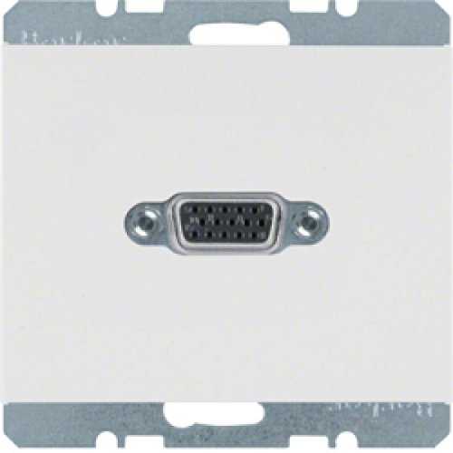 Berker 3315417009 VGA Steckdose mit Schraub-Liftklemmen K.1 polarweiß, glänzend Mesch Shop Berker 3315417009 VGA Steckdose mit Schraub-Liftklemmen K.1 polarweiß, glänzend Mesch Shop